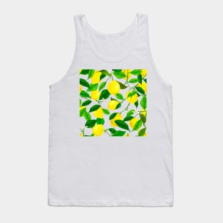 Watercolor Lemon Tank Top